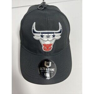 Chicago Bulls NBA Ultra Game Snapback Hat Cap Black American Flag Adjustable New